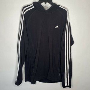 Mens Adidas Black Fleece Cozy Pullover Hoodie